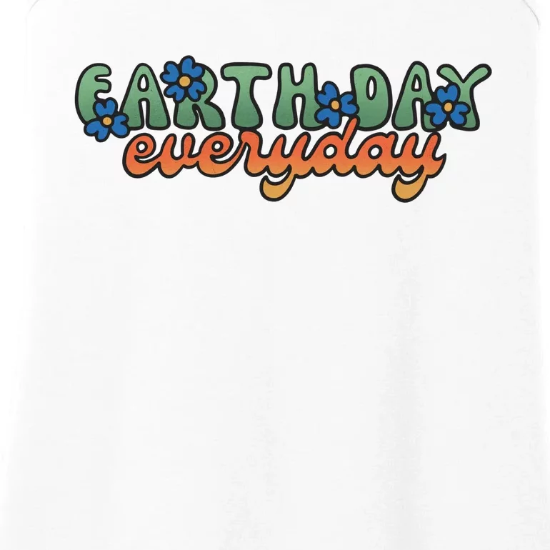 Cute Earth Day Everyday Retro Ladies Essential Tank