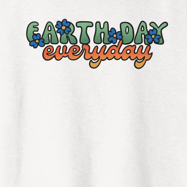 Cute Earth Day Everyday Retro Women's Crop Top Tee