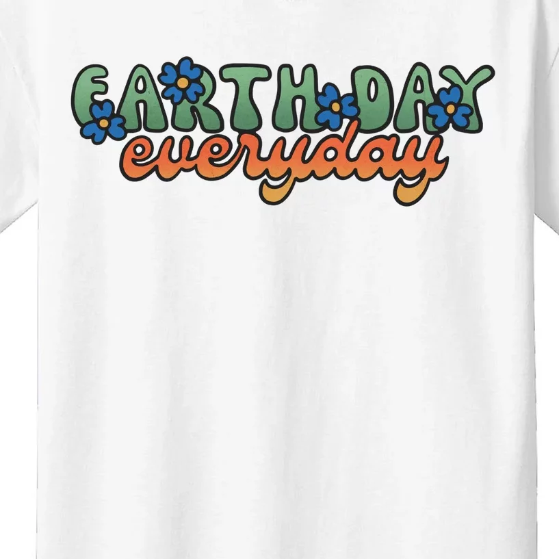 Cute Earth Day Everyday Retro Kids T-Shirt