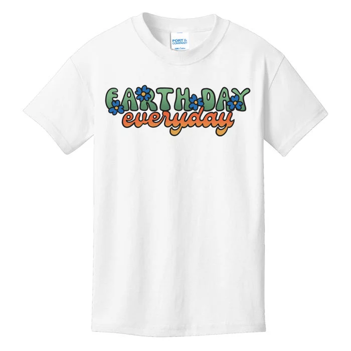 Cute Earth Day Everyday Retro Kids T-Shirt