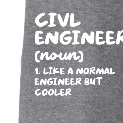 Civil Engineer Definition Funny Engineering Doggie 3-End Fleece Hoodie