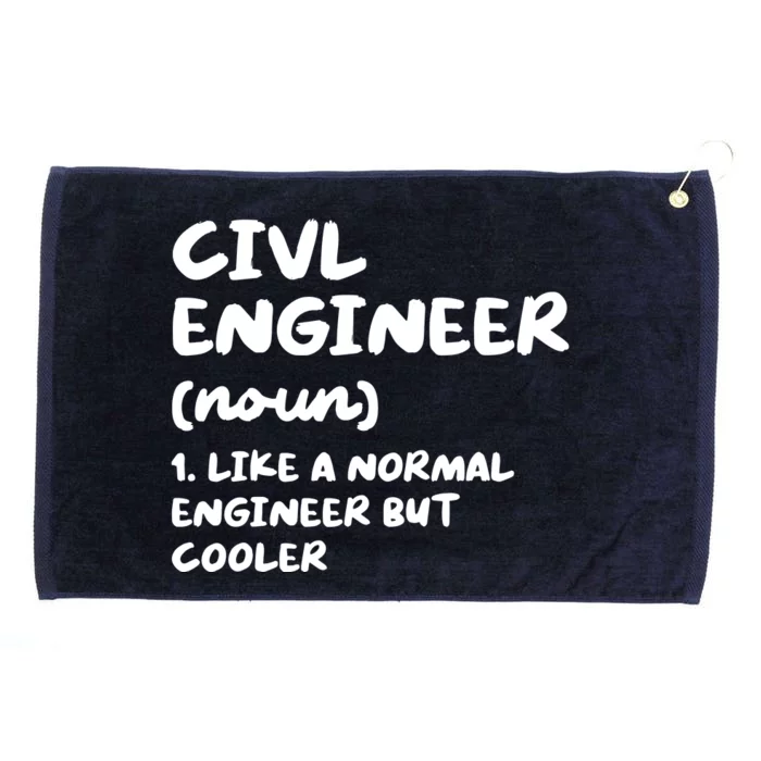 Civil Engineer Definition Funny Engineering Grommeted Golf Towel