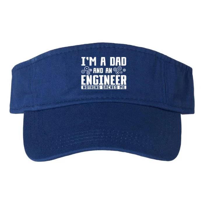 Civil Engineering Dad Fathers Day Mechanical Engineer Gift Valucap Bio-Washed Visor