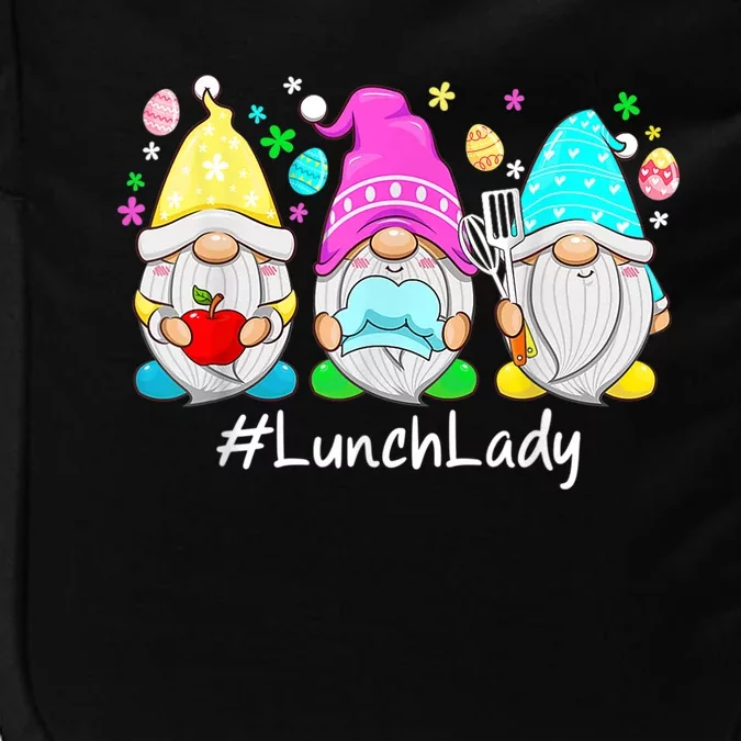 Cute Easter Day Gnome Love Lunch Lady Wo Matching Impact Tech Backpack