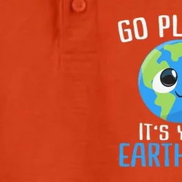 Cute Earth Day Go Planet Funny Earth Day Dry Zone Grid Performance Polo