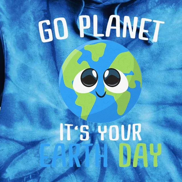 Cute Earth Day Go Planet Funny Earth Day Tie Dye Hoodie