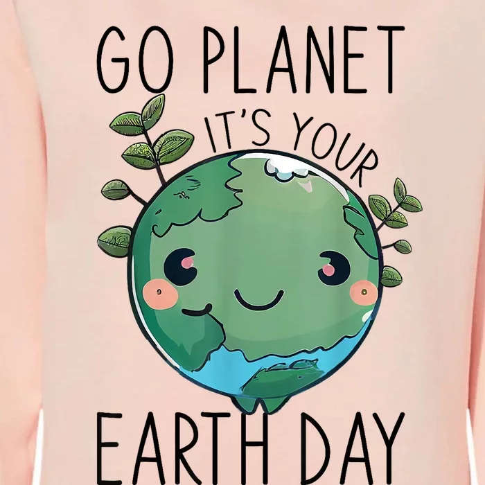 Cute Earth Day Go Planet Earth Day Womens California Wash Sweatshirt