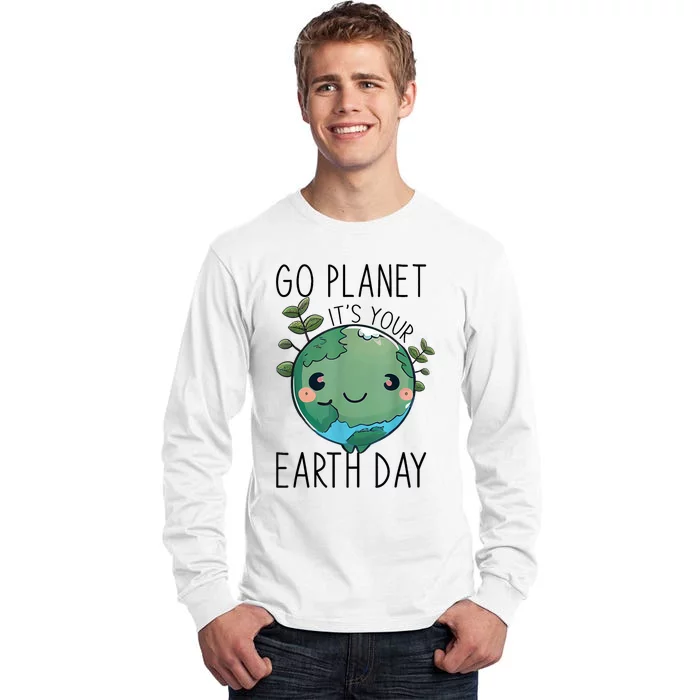 Cute Earth Day Go Planet Earth Day Tall Long Sleeve T-Shirt