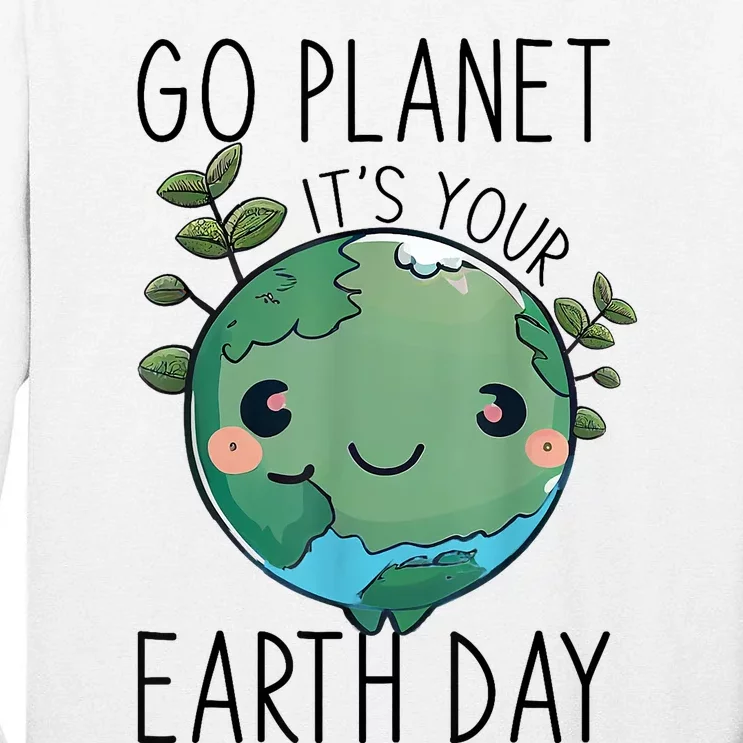 Cute Earth Day Go Planet Earth Day Tall Long Sleeve T-Shirt