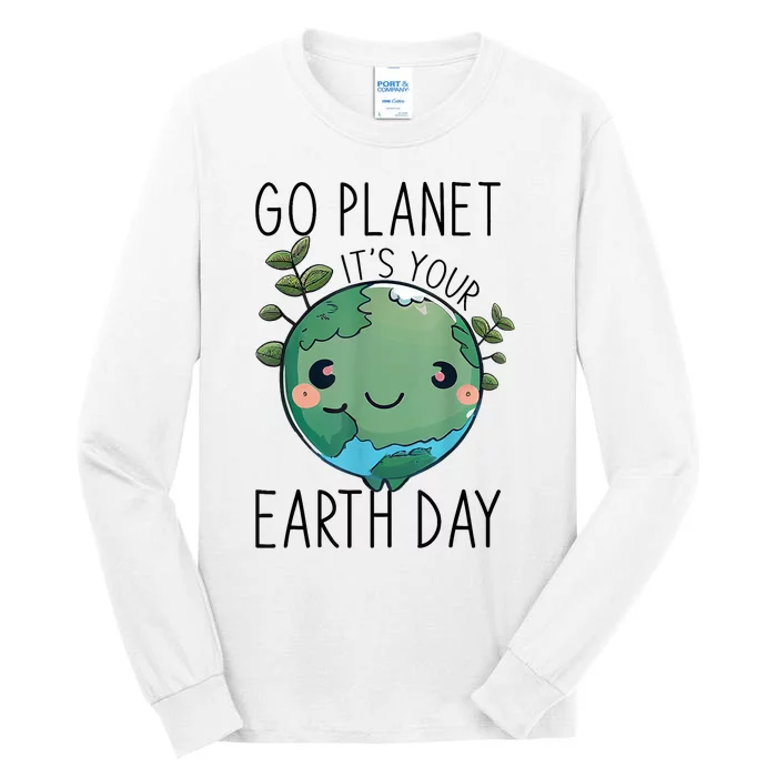 Cute Earth Day Go Planet Earth Day Tall Long Sleeve T-Shirt