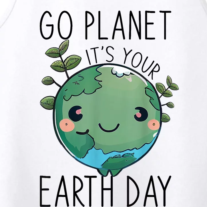 Cute Earth Day Go Planet Earth Day Performance Tank