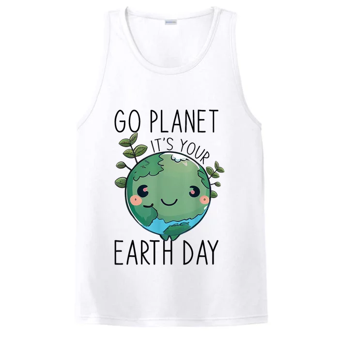 Cute Earth Day Go Planet Earth Day Performance Tank