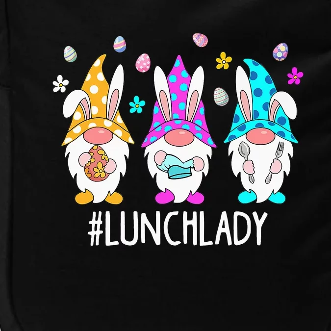 Cute Easter Day Gnome Love Lunch Lady  Matching Impact Tech Backpack