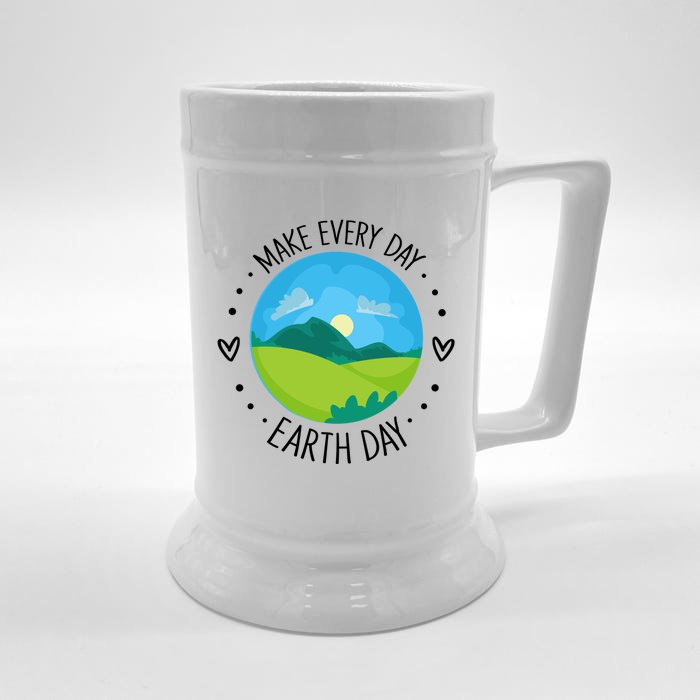 Cute Earth Day Everyday Gift Front & Back Beer Stein