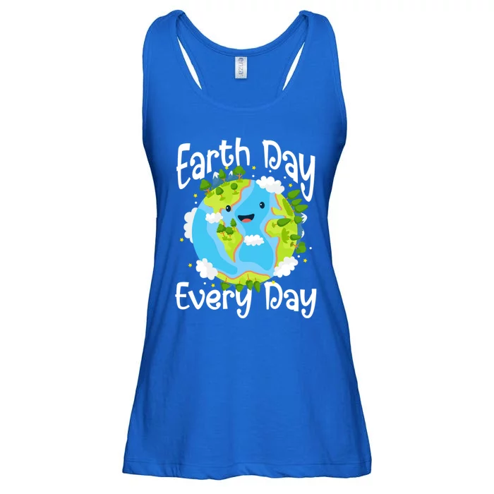 Cute Earth Day Every Day Save Our Planet Green Gift Ladies Essential Flowy Tank