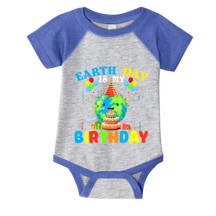 Cute Earth Day Is My Birthday April 22nd Bgiftday Environtal Cute Gift Infant Baby Jersey Bodysuit