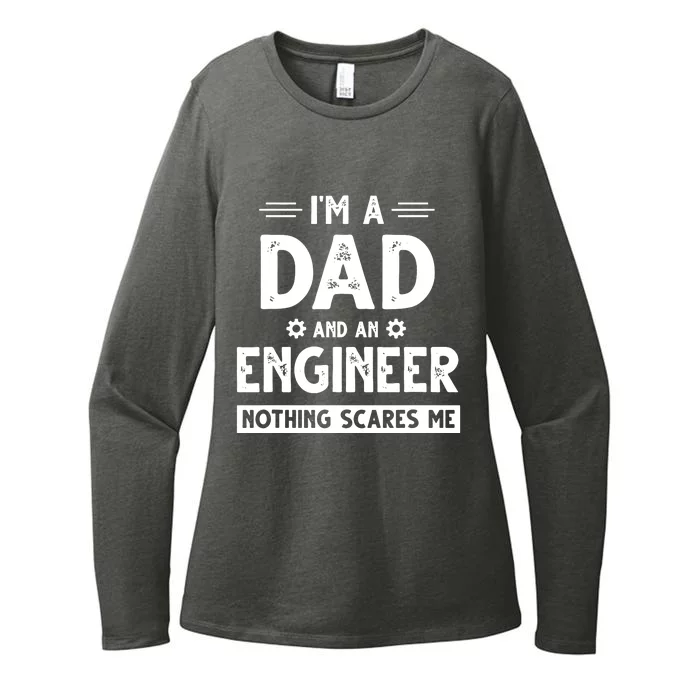 Cute Engineer Dad Men Fathers Day Mechanical Engineering Womens CVC Long Sleeve Shirt