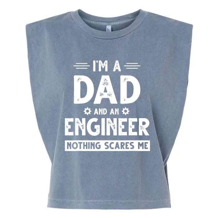 Cute Engineer Dad Men Fathers Day Mechanical Engineering Garment-Dyed Women's Muscle Tee