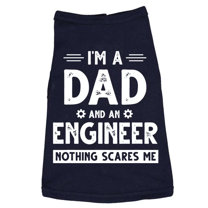 Cute Engineer Dad Men Fathers Day Mechanical Engineering Doggie Tank