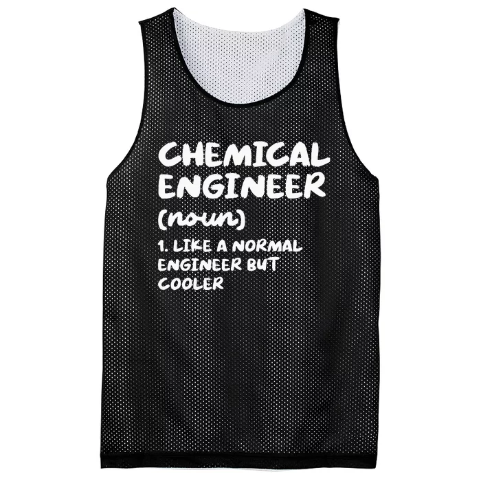 Chemical Engineer Definition Funny Engineering Mesh Reversible Basketball Jersey Tank