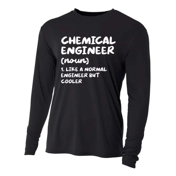 Chemical Engineer Definition Funny Engineering Cooling Performance Long Sleeve Crew