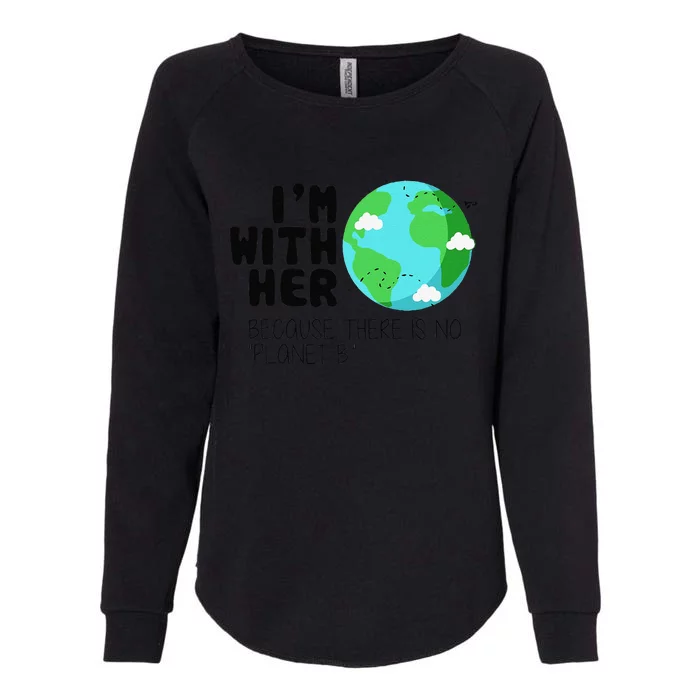 Cute Earth Day There Is No Planet B Womens California Wash Sweatshirt