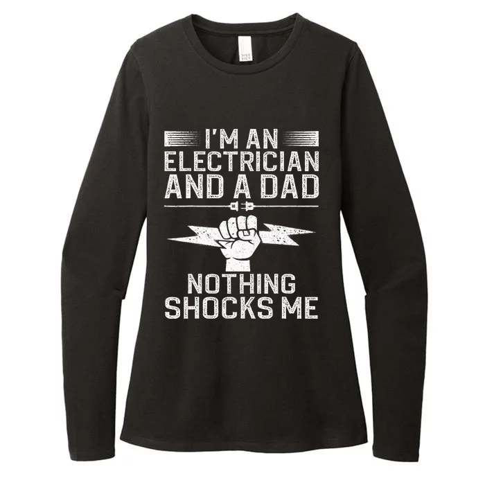 Cool Electrician Design For Dad Professional Electrician Womens CVC Long Sleeve Shirt