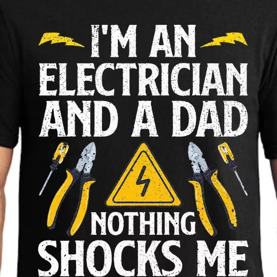 Cool Electrician Design For Dad Professional Electrician Pajama Set