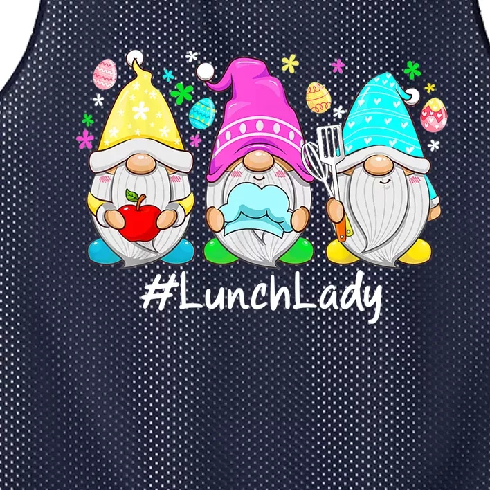 Cute Easter Day Gnome Love Lunch Lady Wo Matching Mesh Reversible Basketball Jersey Tank