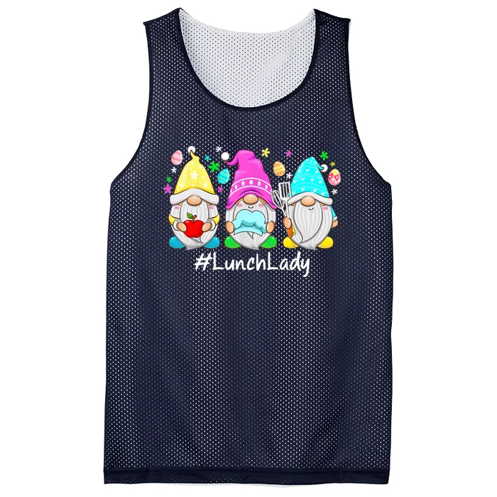 Cute Easter Day Gnome Love Lunch Lady Wo Matching Mesh Reversible Basketball Jersey Tank