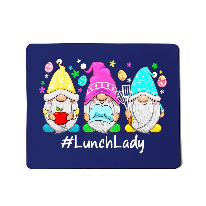 Cute Easter Day Gnome Love Lunch Lady Wo Matching Mousepad