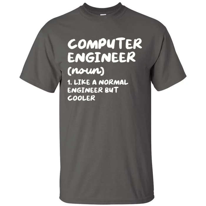 Computer Engineer Definition Funny Engineering Tall T-Shirt