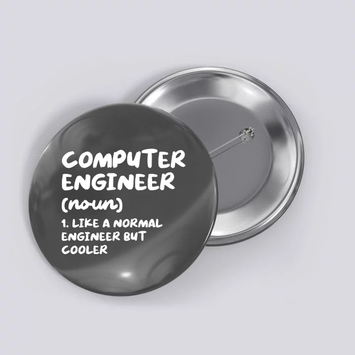 Computer Engineer Definition Funny Engineering Button