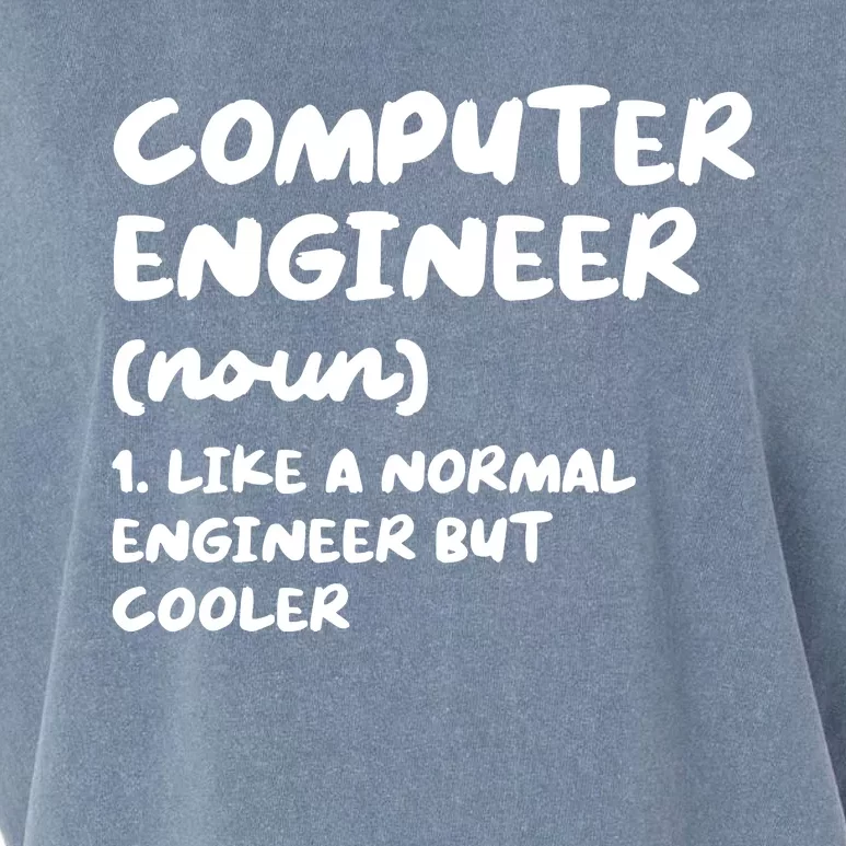 Computer Engineer Definition Funny Engineering Garment-Dyed Women's Muscle Tee