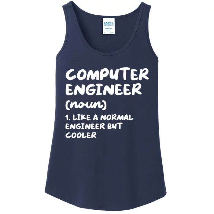 Computer Engineer Definition Funny Engineering Ladies Essential Tank