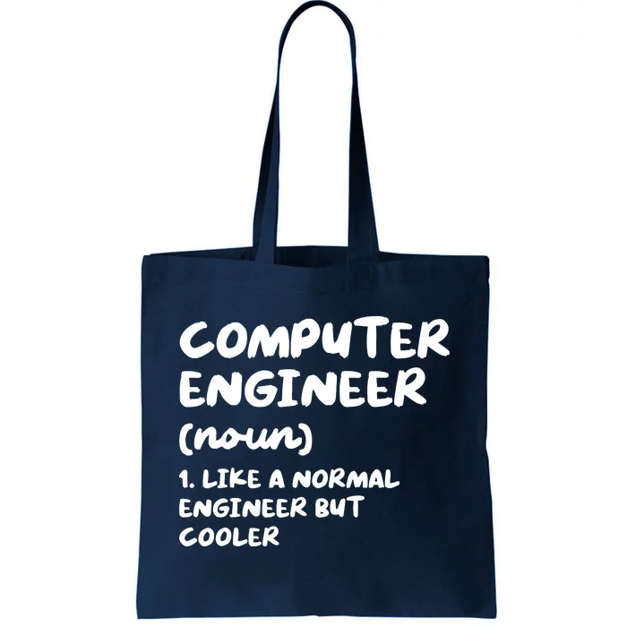 Computer Engineer Definition Funny Engineering Tote Bag