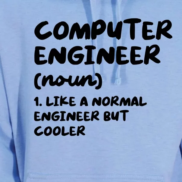 Computer Engineer Definition Funny Engineering Unisex Surf Hoodie