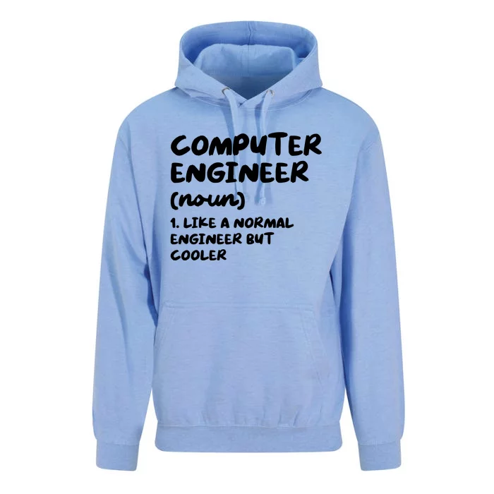 Computer Engineer Definition Funny Engineering Unisex Surf Hoodie