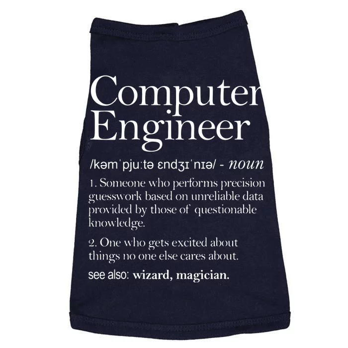 Computer Engineer Definition Apparel Computer Engineering Doggie Tank