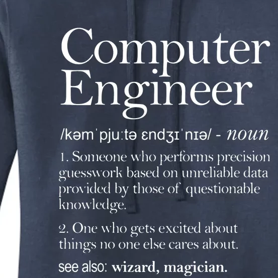 Computer Engineer Definition Apparel Computer Engineering Women's Pullover Hoodie