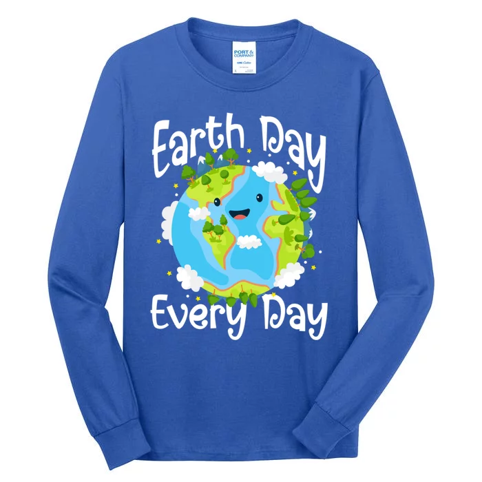 Cute Earth Day Every Day Save Our Planet Green Gift Tall Long Sleeve T-Shirt