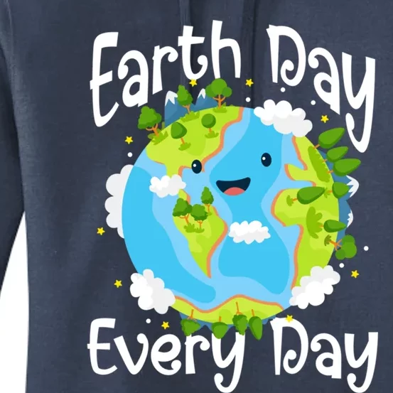 Cute Earth Day Every Day Save Our Planet Green Gift Women's Pullover Hoodie