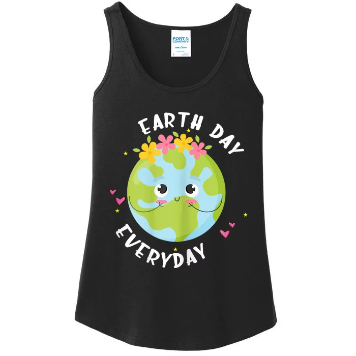 Cute Earth Day Everyday Ladies Essential Tank