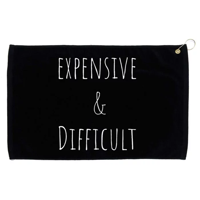 Cute Expensive & Difficult Grommeted Golf Towel