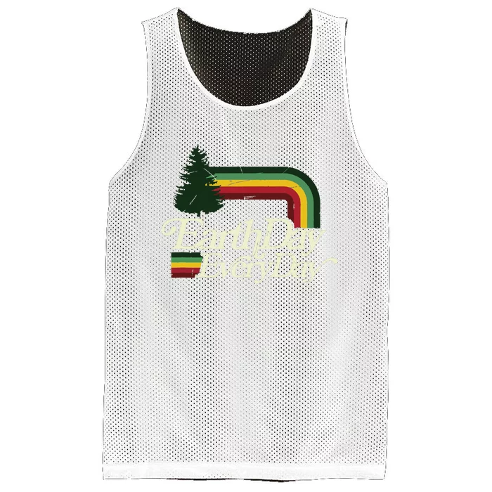 Cute Earth Day Everyday Retro Vintage Mesh Reversible Basketball Jersey Tank