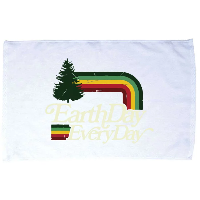 Cute Earth Day Everyday Retro Vintage Microfiber Hand Towel