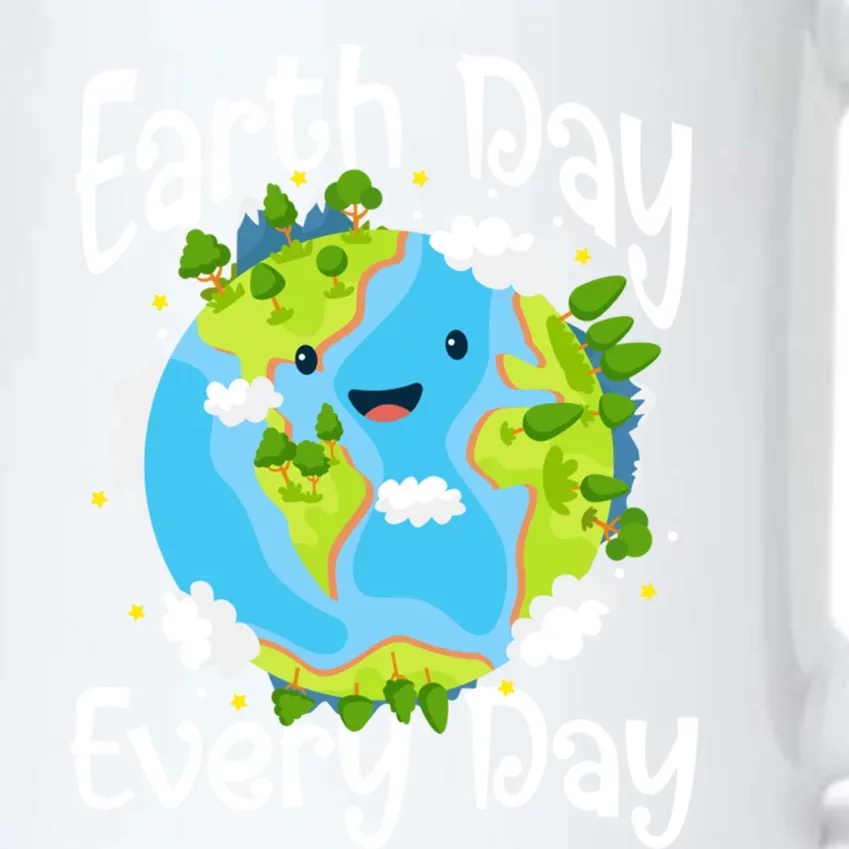 Cute Earth Day Every Day Save Our Planet Green Gift Black Color Changing Mug