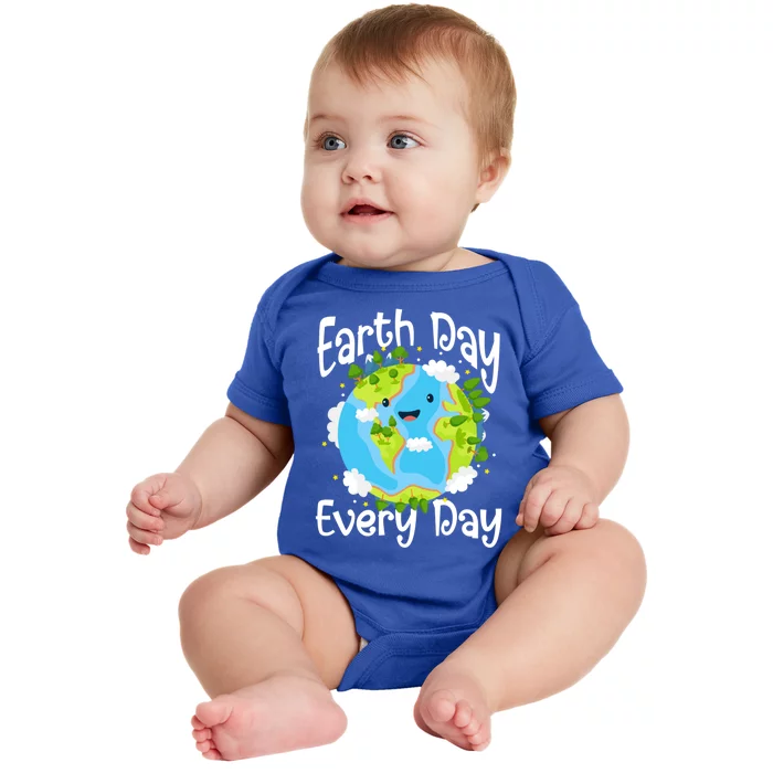 Cute Earth Day Every Day Save Our Planet Green Gift Baby Bodysuit