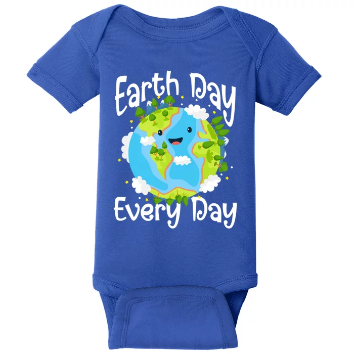 Cute Earth Day Every Day Save Our Planet Green Gift Baby Bodysuit