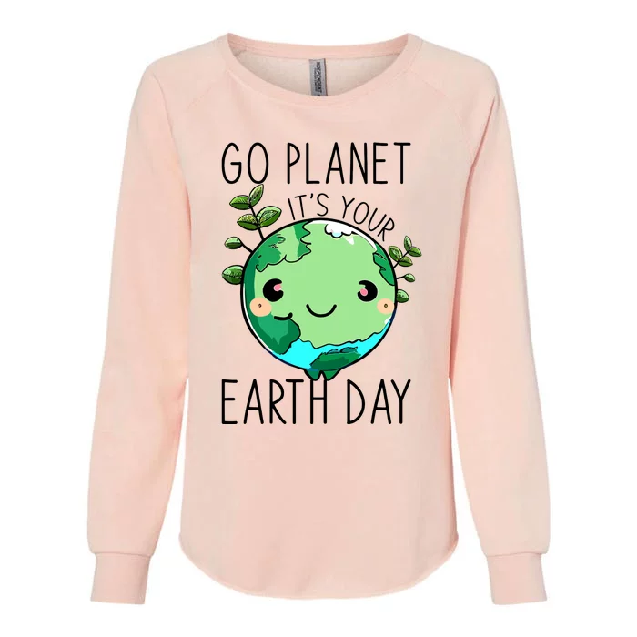 Cute Earth Day Go Planet Earth Day Womens California Wash Sweatshirt